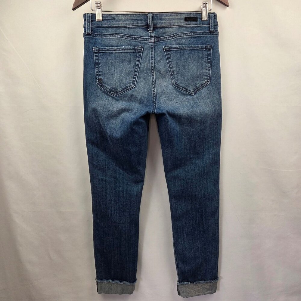 Kut from the Kloth Ankle Straight Leg Jeans Size 6 Medium Wash - Picture 4 of 13